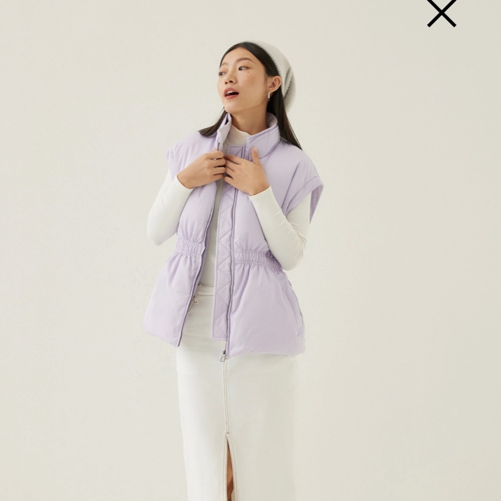 Onda Elastic 2-in-1 Puffer Jacket Lavender NWT - Picture 4 of 8